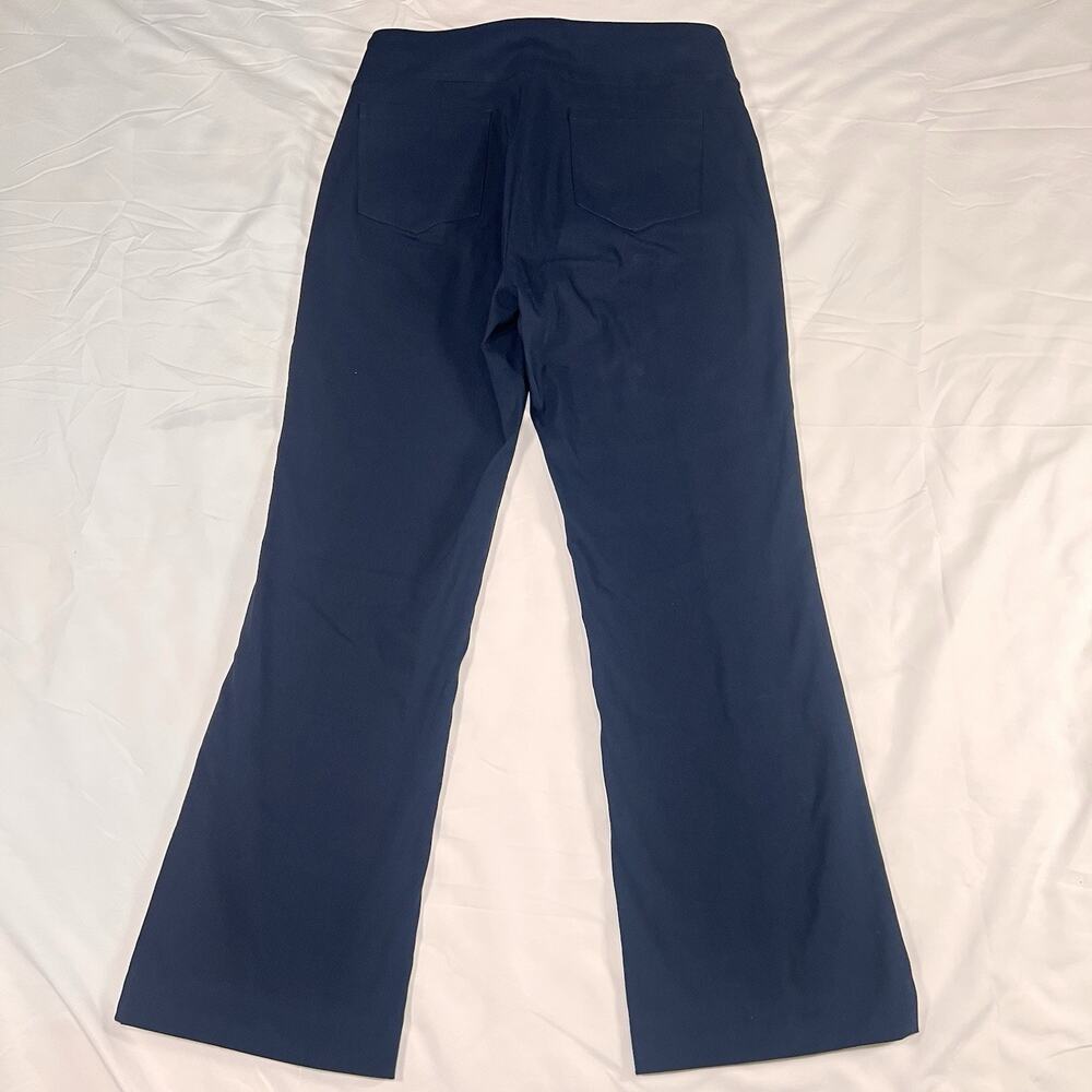 J.McLaughlin Masie Pants Womens Size 6 Navy Blue Stretch Pull On Corpgirl Office